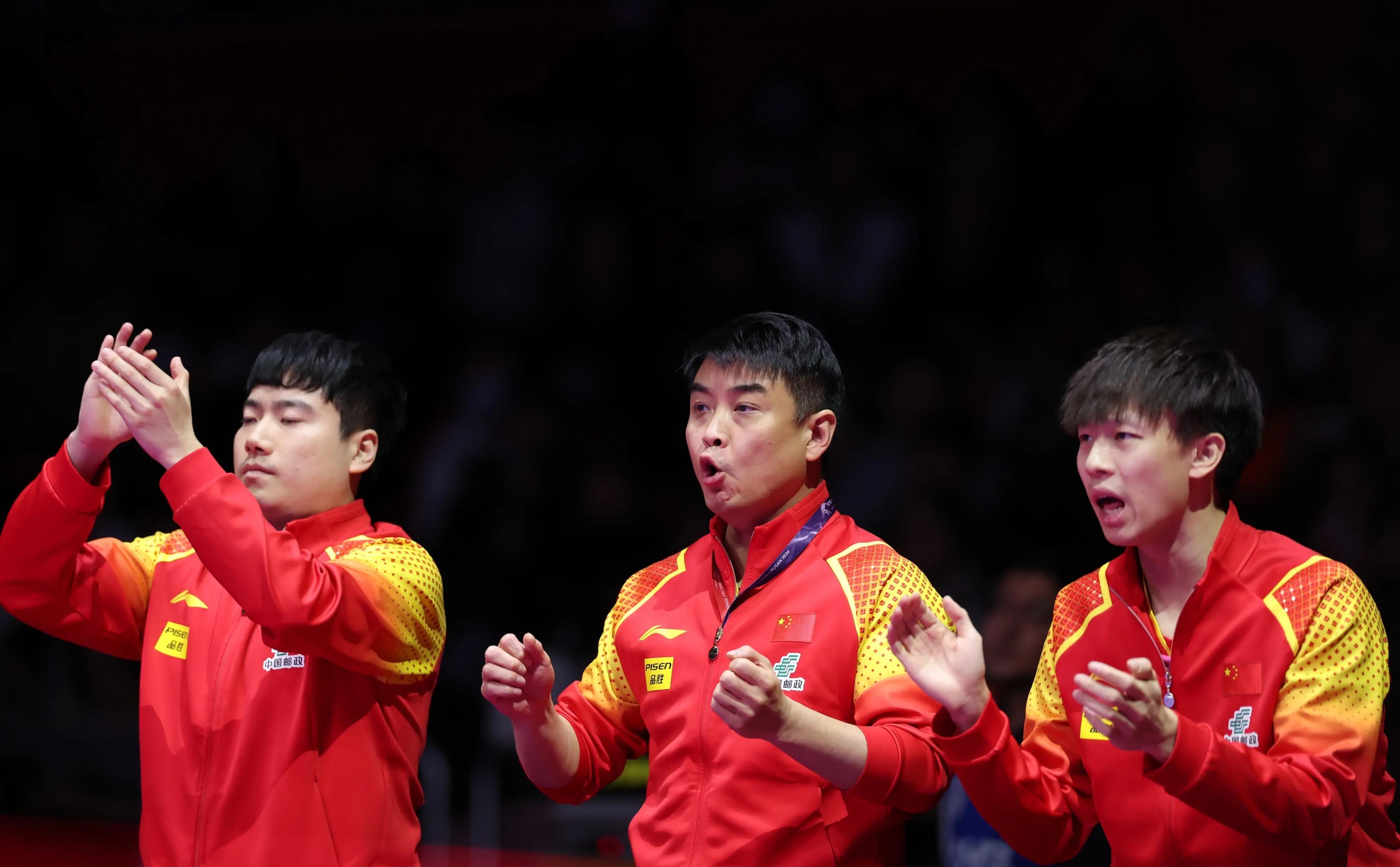 韩国乒乓球队完胜英国乒乓球队，王皓惊艳世界